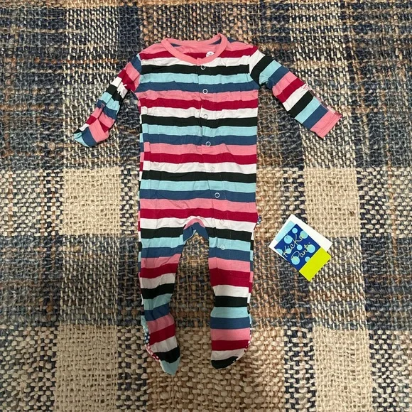 Kickee Pants Let Them Be Little Footie Pajamas Size 0-3 months - Picture 2 of 9